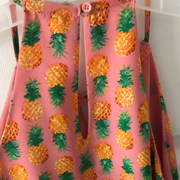 Pink pineapple summer tank top - Picture 4 of 4